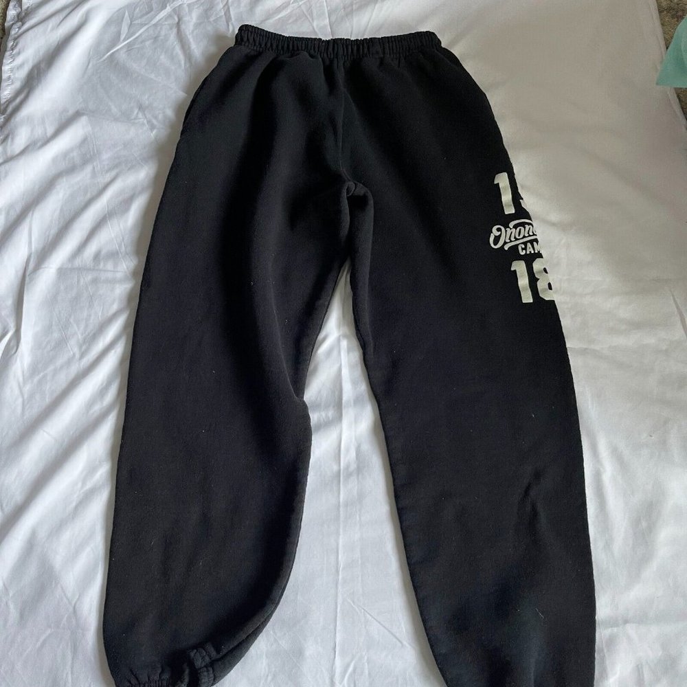 RUSSELL ATHLETIC Men’s Size S/P/CH Black Jogger Fleece Sweatpants - Comfortable